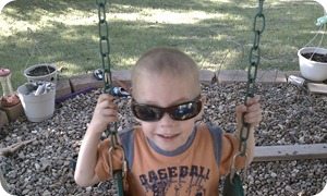 Nate on the swing