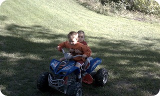 Sam giving Ben a ride